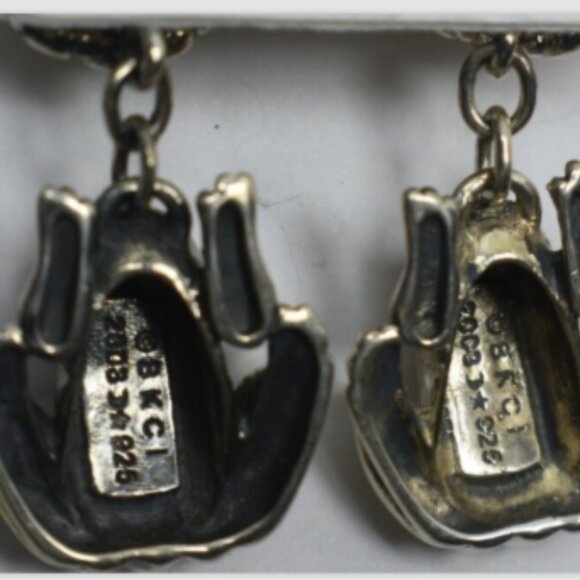 Kieselstein Cord Frog Flower Earrings 14K Gold & Sterling Silver Pierced - Picture 3 of 3